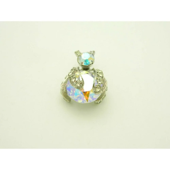 Unsigned JOSEPH WARNER AB Crystal Brooch BEETLE LA - Picture 2 of 4